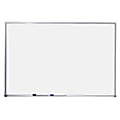 Quartet® Standard Non-Magnetic Melamine Dry-Erase Whiteboard, 36" x 48", Aluminum Frame With Silver Finish