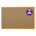 Quartet® Economy Cork Bulletin Board, 24" x 36", Wood Frame With Oak Finish 1 thumbnail image