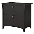 Bush Business Furniture Salinas 31-3/4"W Lateral 2-Drawer File Cabinet, Vintage Black, Standard Delivery