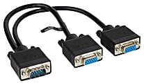 VogDUO VGA Splitter Video Cable - 1 ft VGA Video Cable  - CAM03 1 thumbnail image