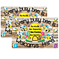 Ashley Smart Poly Welcome Mat With Slip Resistant Backing, 15.5" x 23.5", Bee Hive Theme Values, Pack Of 2 1 thumbnail image