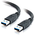 C2G 6.6ft USB Cable - USB A to USB A Cable - USB 3.0 Cable - M/M - 6.56 ft USB Data Transfer Cable - First End: 1 x Type A Male USB - Second End: 1 x Type A Male USB - Shielding - Black
