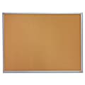 Quartet® Economy Cork Board, 36" x 48", Aluminum Frame With Silver Finish