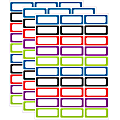Ashley Productions Die-Cut Magnetic Foam Labels/Nameplates, 2-1/2" x 1", Assorted Colors, 30 Labels Per Pack, Set Of 3 Packs
