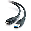 C2G 2m USB Cable - USB 3.0 A to Micro USB B Cable (6ft) - USB Phone Cable - USB - 6.56 ft - Type A Male USB - Micro Type B Male USB - Shielding - Black