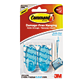 3M™ Command™ Damage-Free Removable Plastic Hooks, Medium, Assorted Colors, Pack Of 2