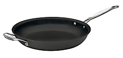 Cuisinart Chef's Classic Nonstick Hard-Anodized Open Skillet With Helper Handle, 12", Black