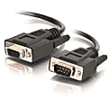 C2G - Serial extension cable - DB-9 (M) to DB-9 (F) - 1 ft - molded, thumbscrews - black 1 thumbnail image