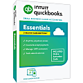 QuickBooks® Online Essentials, 2024, For 3 Users, 3-Month Subscription, For Windows 10/Mac OS Big Sur 11, Disc/Product Key