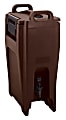 Cambro Ultra Camtainer Beverage Dispenser, 5 Gallons, Dark Brown