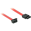 C2G 12in 7-pin 180° to 90° 1-Device Serial ATA Cable - 1 ft SATA Data Transfer Cable - First End: 1 x 7-pin Female SATA - Second End: 1 x 7-pin Female SATA - Red 1 thumbnail image