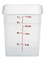 Cambro Translucent CamSquare Food Storage Containers, 8 Qt, Pack Of 6 Containers