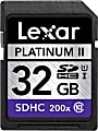 Lexar™ Platinum II 32GB Secure Digital High Capacity Class 10 Memory Card