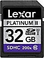 Lexar™ Platinum II 32GB Secure Digital High Capacity Class 10 Memory Card 1 thumbnail image