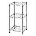 Honey Can Do Small 3-Tier Adjustable Storage Shelving Unit, 30”H x 15”W x 14”D, Chrome 1 thumbnail image
