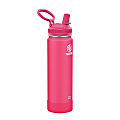 Takeya Actives Straw Water Bottle, 22 Oz, Dragonfruit