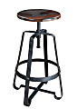 Coast to Coast Liverpool Adjustable Barstool, Brown/Gray