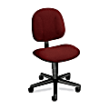 HON® H7901 Every-Day Pneumatic Task Chair, 38 1/2"H x 25"W x 27"D, Black Frame, Burgundy Fabric