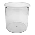 Cambro Crock With Lid, 2.7 Qt, Clear