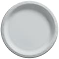 Amscan Round Paper Plates, Silver, 10”, 50 Plates Per Pack, Case Of 2 Packs 1 thumbnail image