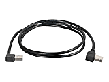 C2G 1m USB Cable - Right Angle - M/M - USB cable - USB (M) to USB Type B (M) - USB 2.0 - 3.3 ft - 90° connector, right-angled connector - black 1 thumbnail image