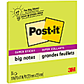 Post-it® Super Sticky Big Notes, 11" x 11", Green, 30 Sheets Per Pad
