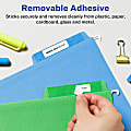 Avery® Removable Labels With Sure Feed®, 94204-RMP15, Rectangle, 1/2" x 1-3/4", White, Pack Of 900 Labels 1 thumbnail image