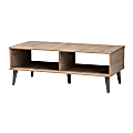 Baxton Studio Tuana Coffee Table, Oak/Light Gray