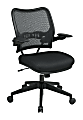 Office Star™ Deluxe AirGrid Mesh Mid-Back Chair, Black 1 thumbnail image