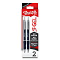 Sharpie® S-Gel Pens, Medium Point, 0.7 mm, Blue Barrels, Black Ink, Pack Of 2 Pens