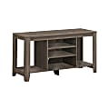 Monarch Specialties Ezra TV Stand, 24-1/4"H x 47-3/4"W x 17-1/4"D, Dark Taupe 1 thumbnail image