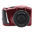 Minolta 4K Ultra HD MND50 48-Megapixel Digital Camera With 16x Zoom Lens, Red