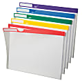 Pendaflex® Poly Index Folders, Letter Size, Clear With Color Stripes, Pack Of 10 1 thumbnail image