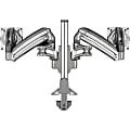 Lorell Desk Mount for Monitor - Gray - Height Adjustable - 2 Display(s) Supported - 32" Screen Support - 50 lb Load Capacity - 75 x 75, 100 x 100 - 1 Each 1 thumbnail image