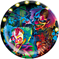 Amscan Creepy Carnival Paper Plates, 10", Multicolor, Pack Of 40 Plates