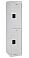 Sandusky® Double Tier Steel Storage Locker, 66"H x 15"W x 18"D, Dove Gray