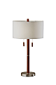 Adesso® Madeline Table Lamp, 28"H, Brushed Steel Base/White Shade 1 thumbnail image