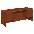 HON® 10700 72"W Double 3/4-Pedestal Computer Desk Credenza, Cognac
