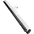 Ettore Wipe 'n Dry 18" Floor Squeegee - Rubber Blade - 2.5" Height x 18" Width x 3.5" Length - Durable, Built-in Splash Guard - White - 1Each