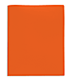 Office Depot® Brand 2-Pocket School-Grade Poly Folder with Prongs, Letter Size, Orange