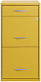 Realspace® SOHO Organizer 18"D Vertical 3-Drawer File Cabinet, Gold 1 thumbnail image