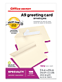 Office Depot® Brand Greeting Card Envelopes, A9, Clean Seal, Ivory, Box Of 100 1 thumbnail image