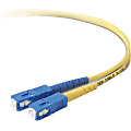 Belkin Fiber Optic Duplex Patch Cable - SC Male - SC Male - 49.21ft - Yellow 1 thumbnail image
