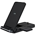 iLive 9V/2A Wireless 3-in-1 Charging Stand, 13/16”H x 5-13/16”W x 2-17/8”D, Black, IACQ491B 1 thumbnail image