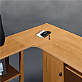 Realspace® Dawson Corner Connector To Create L-Shape Desk, 3/4"H x 28 1/4"W x 29 1/4"D, Canyon Maple