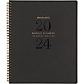 2024 AT-A-GLANCE® Signature Lite Weekly/Monthly Planner, 8-1/2" x 11", Black, January To December 2024, YP905L05