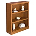 Realspace® Premium 45"H 3-Shelf Bookcase, Carolina Oak