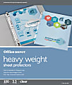 Office Depot® Brand Heavyweight Sheet Protectors, 8-1/2" x 11", Clear, Pack Of 100