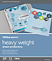 Office Depot® Brand Heavyweight Sheet Protectors, 8-1/2" x 11", Clear, Pack Of 100 1 thumbnail image