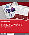 Office Depot® Brand Standard Weight Sheet Protectors, 8-1/2" x 11", Non-Glare, Box Of 50 1 thumbnail image